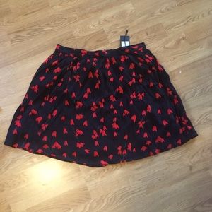 Dynamite crinkle flare skirt